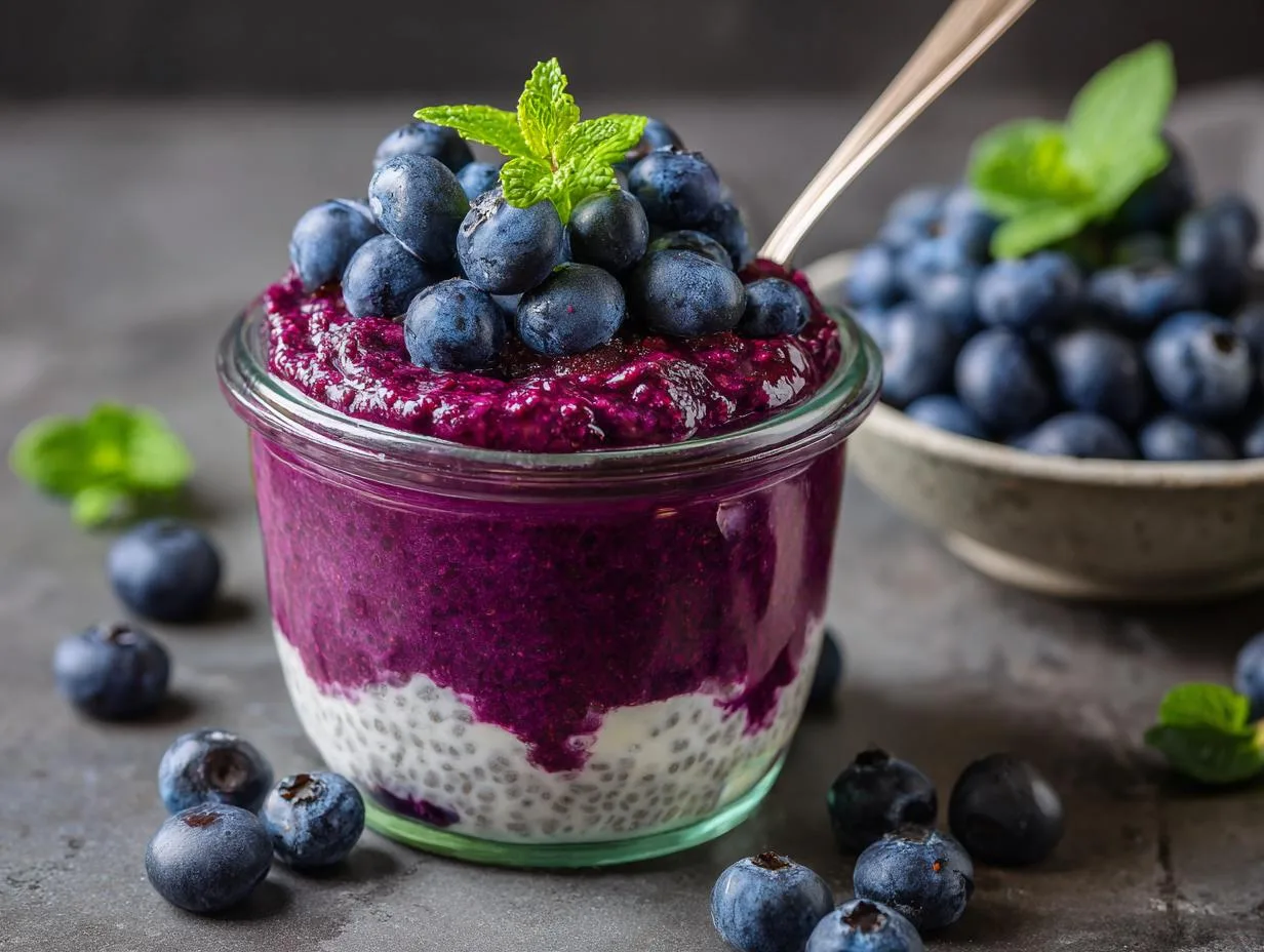Blueberry Protein Chia Pudding: 5-Minute Creamy Powerhouse