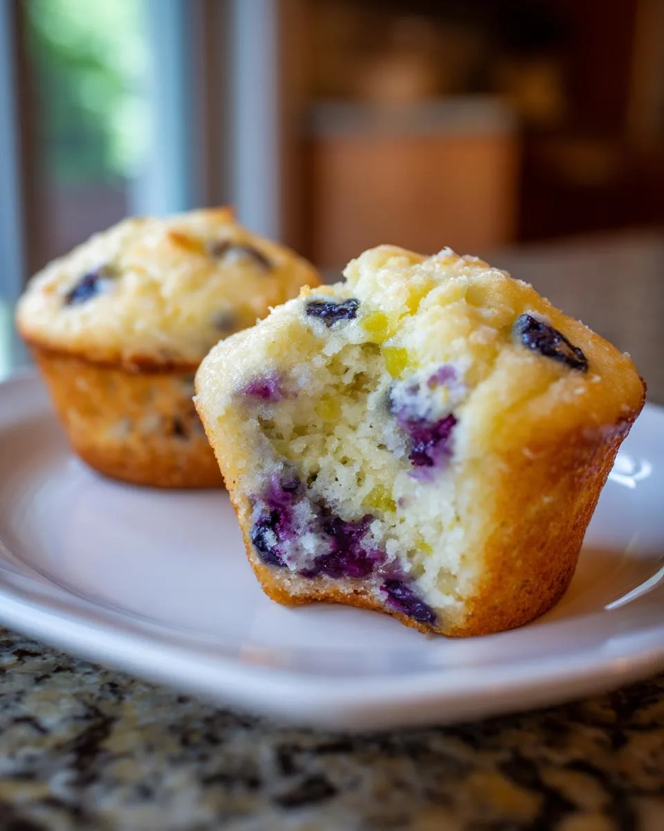 Cottage Cheese Lemon Blueberry Cloud Cakes - detail 2