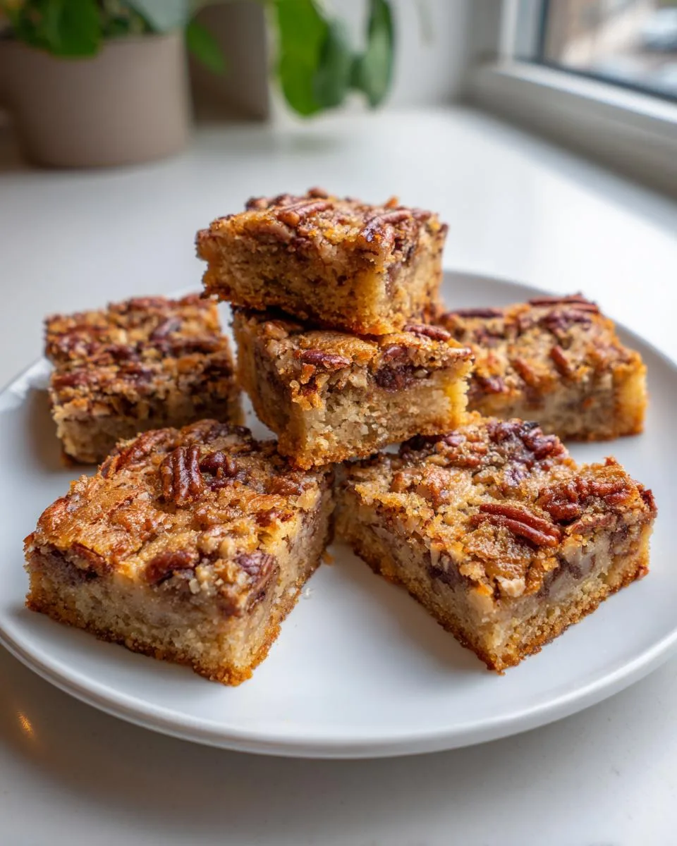 Cottage Cheese Pecan Pie Bars - detail 1