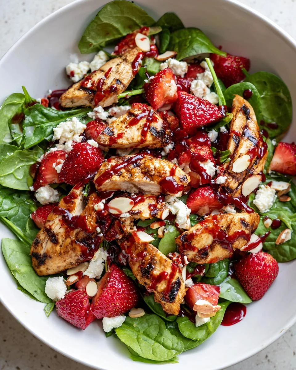 Cottage Cheese Strawberry Chicken Salad - detail 1