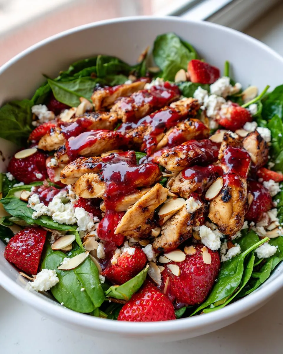 Cottage Cheese Strawberry Chicken Salad - detail 2