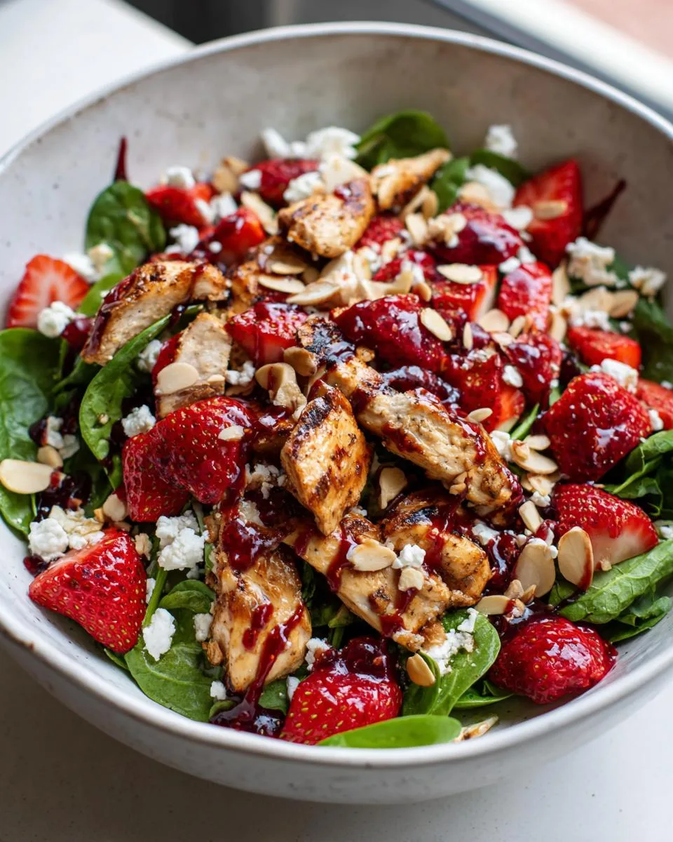 Cottage Cheese Strawberry Chicken Salad - detail 3