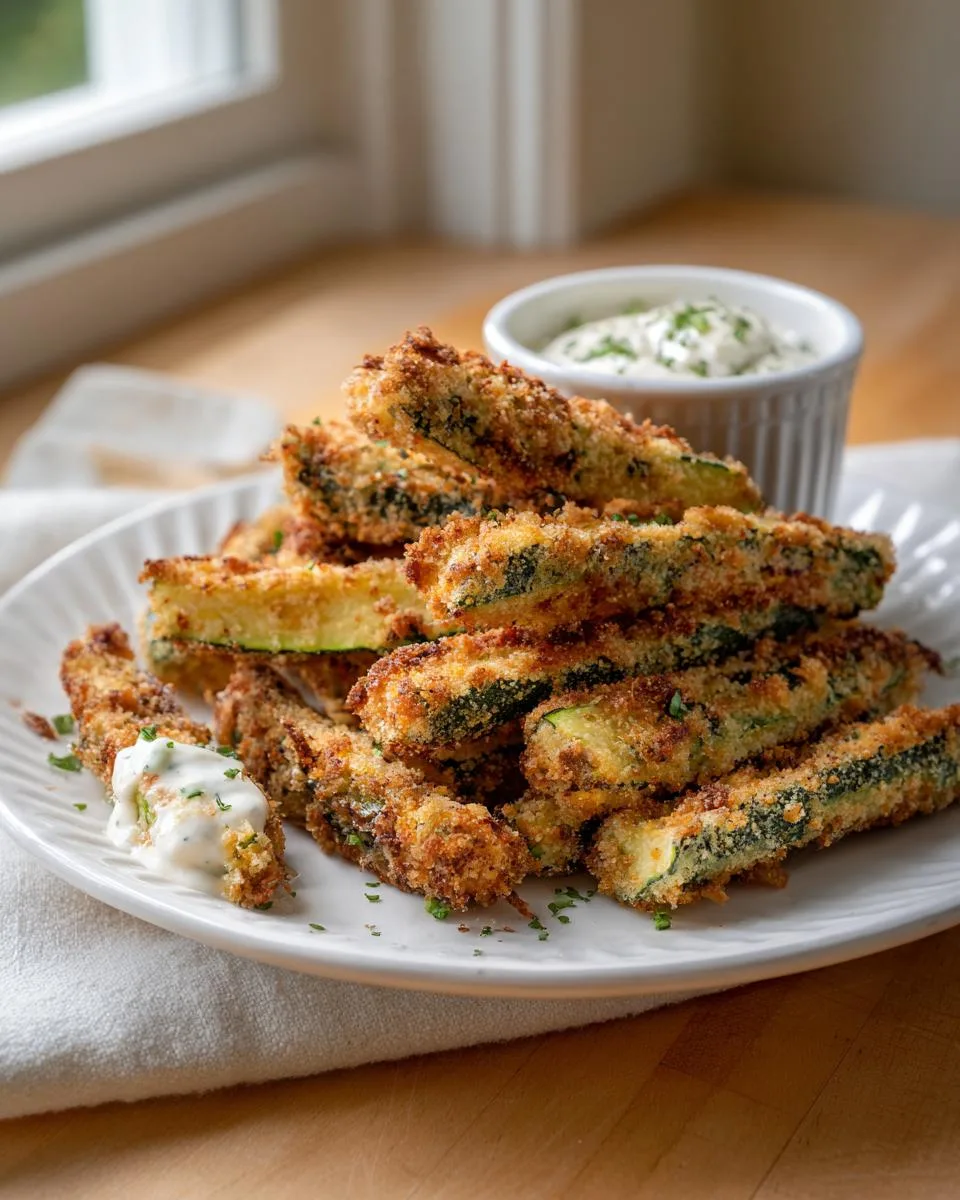 Crispy Keto Zucchini Fries - detail 1