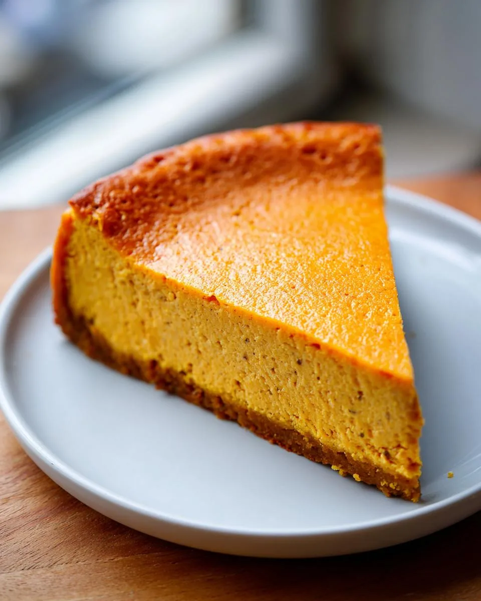 Crustless Pumpkin Cheesecake Bake - detail 1