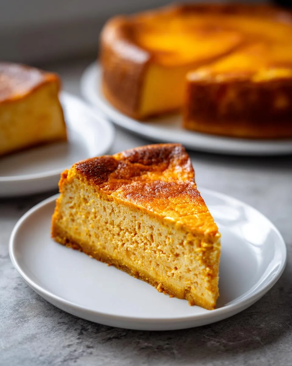 Crustless Pumpkin Cheesecake Bake - detail 2