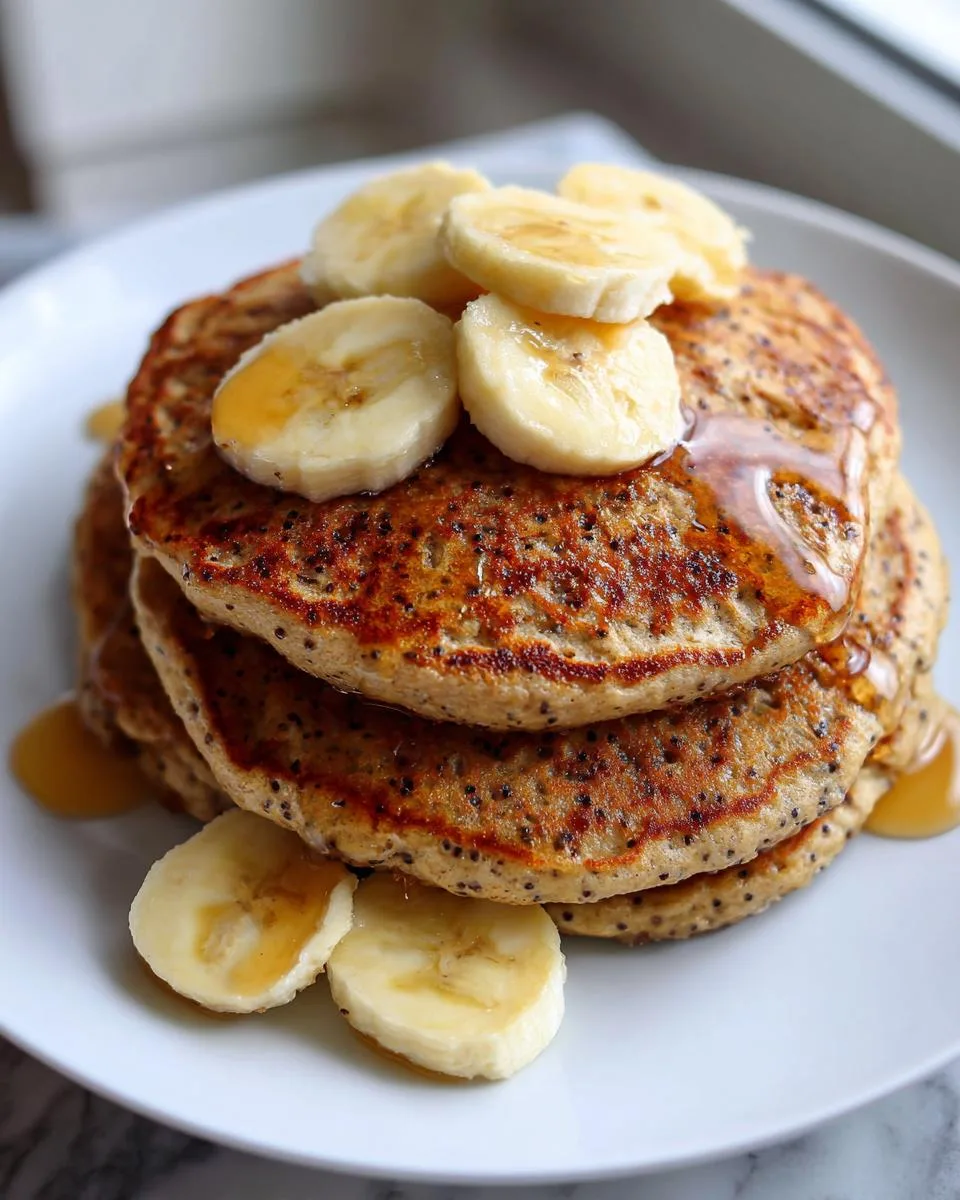 Easy Banana Chia Blender Pancakes - detail 1