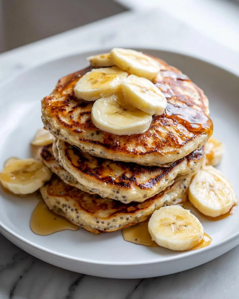 Easy Banana Chia Blender Pancakes - detail 2