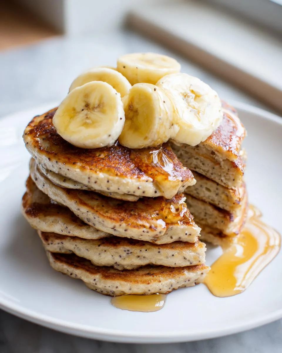 Easy Banana Chia Blender Pancakes - detail 3