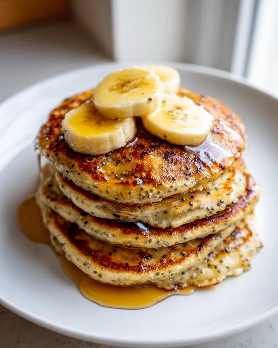Easy Banana Chia Blender Pancakes Ready in 30 Minutes