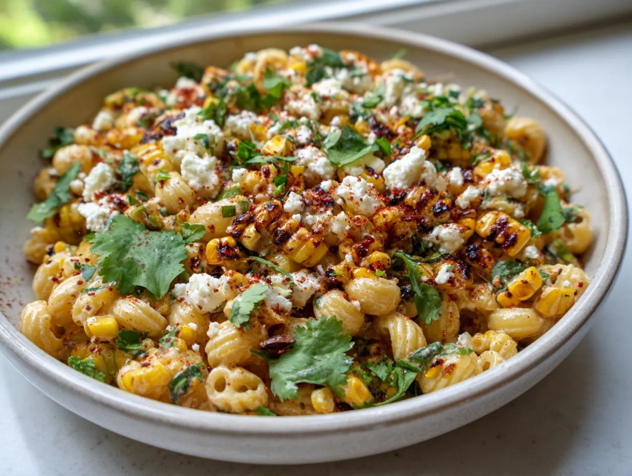 Elote Inspired Pasta Salad Recipe Ready in 40 Minutes