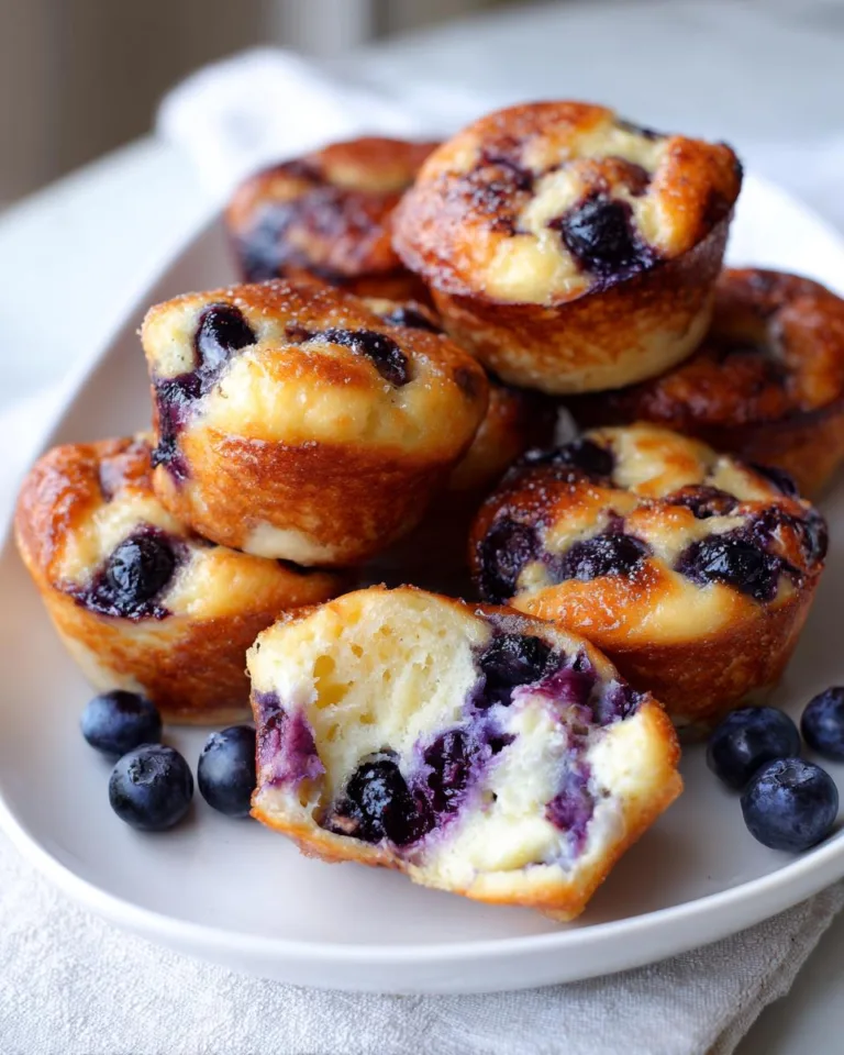 Fluffy Greek Yogurt Lemon Blueberry Pancake Bites
