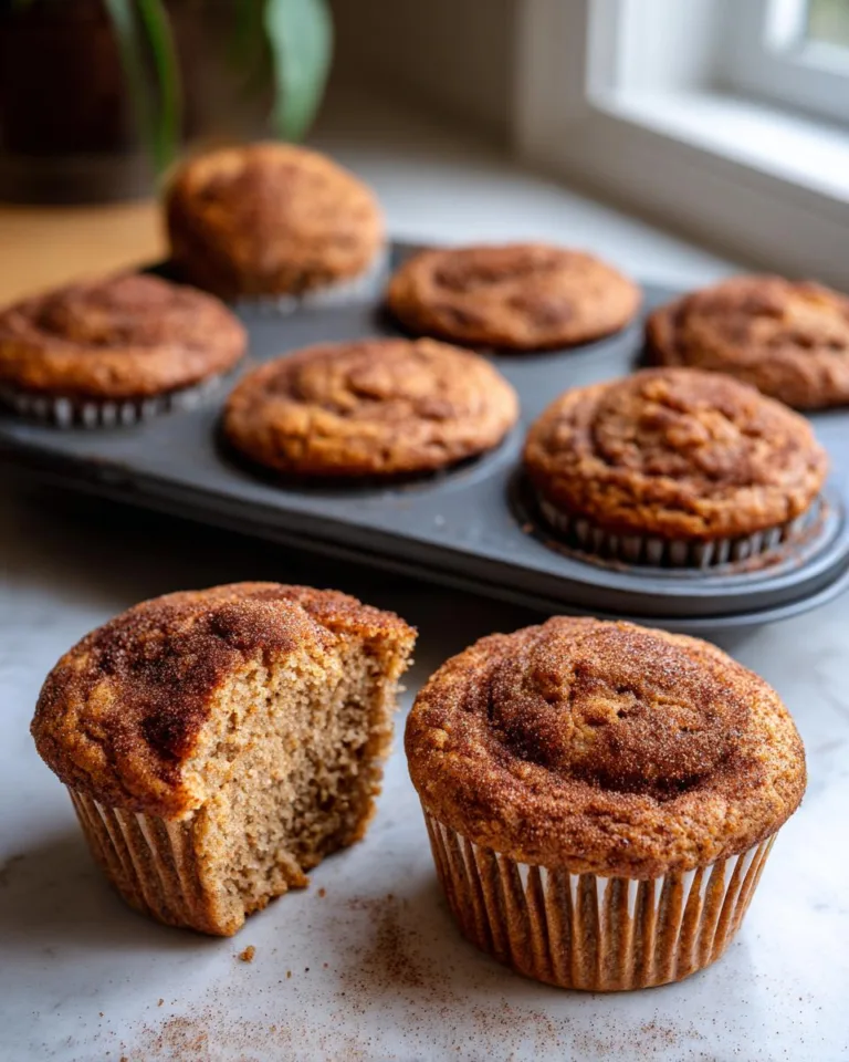 Healthy Cinnamon Roll Protein Muffins