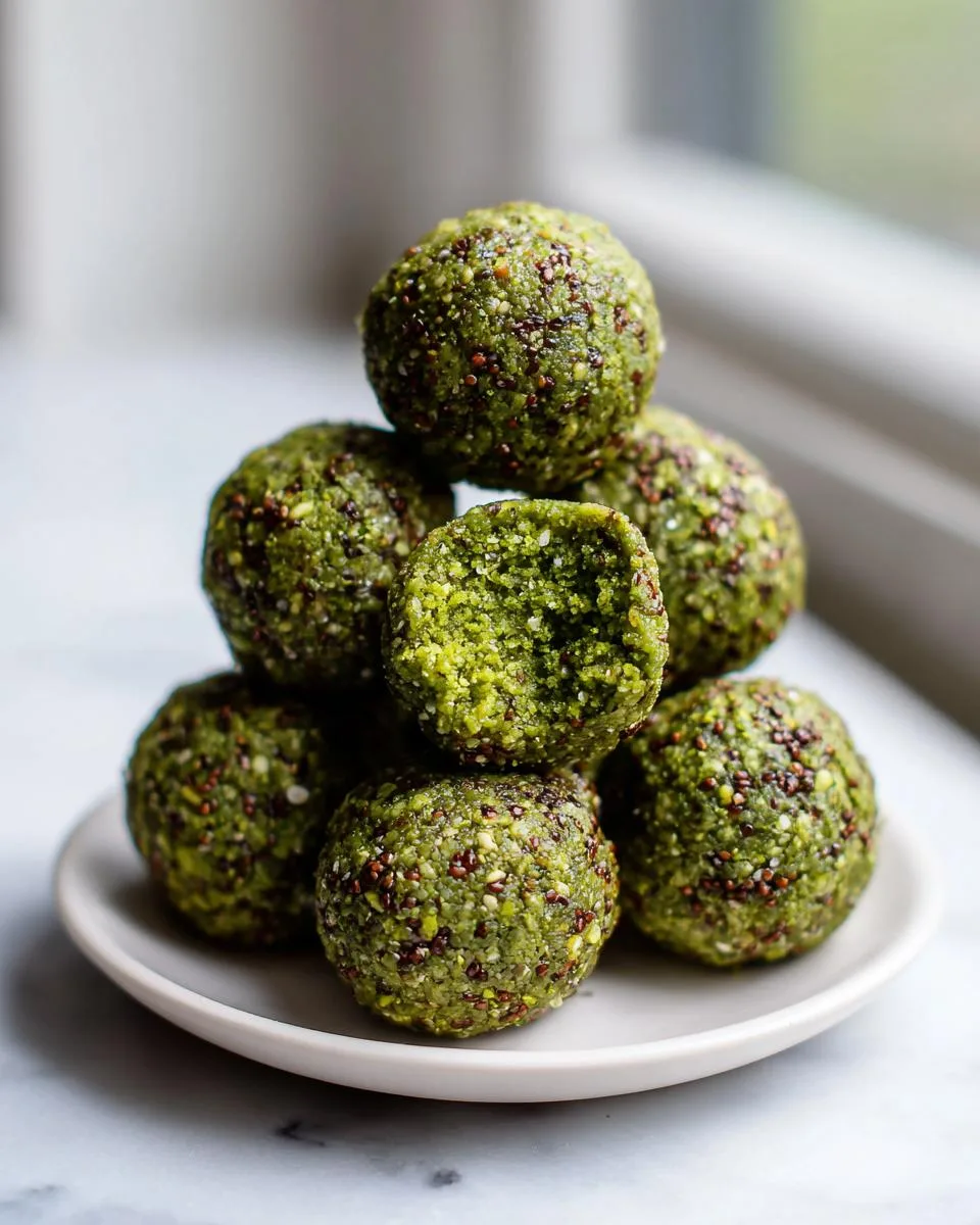 Healthy Matcha Energy Bites - detail 1