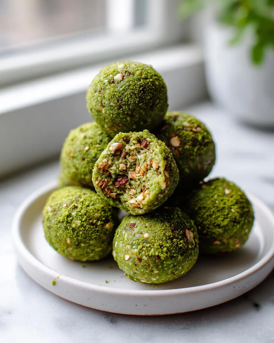 Healthy Matcha Energy Bites - detail 2