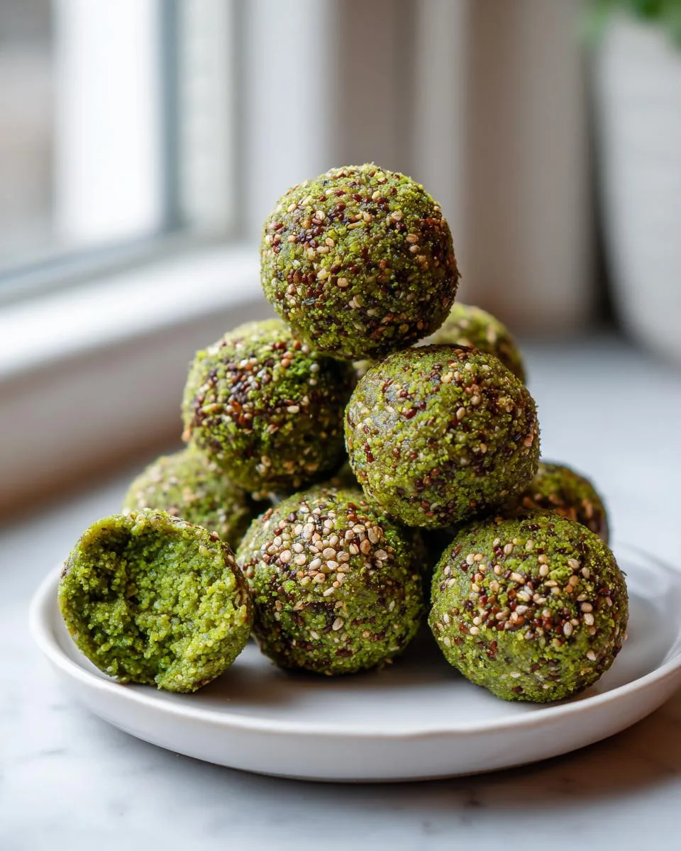 Healthy Matcha Energy Bites - detail 3