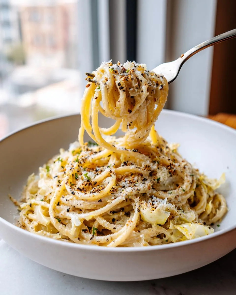 High Protein Creamy Cabbage Alfredo - detail 1