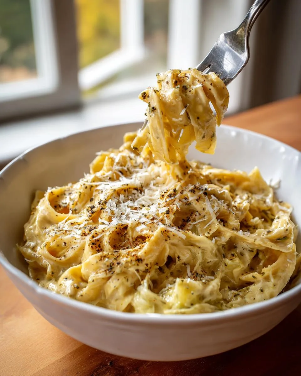 High Protein Creamy Cabbage Alfredo - detail 2