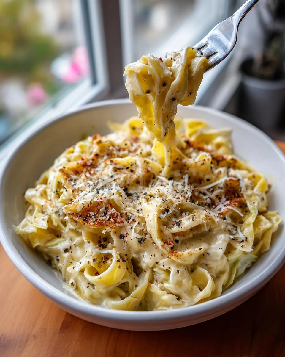 High Protein Creamy Cabbage Alfredo - detail 3