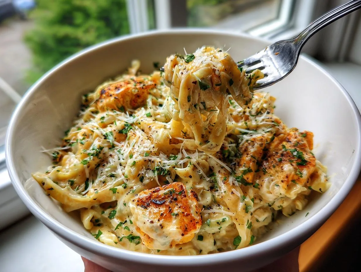 High Protein Creamy Cabbage Alfredo 18g Protein Bliss