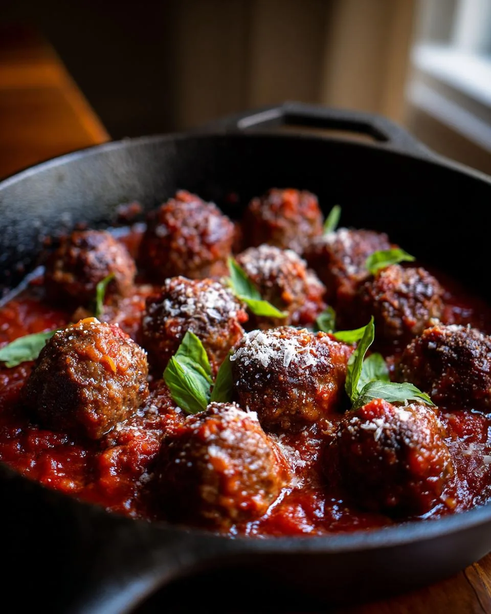 Italian Herb Beef Meatballs in Tomato Sauce - detail 3
