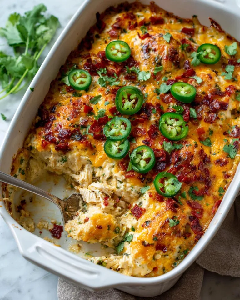 Jalapeño Popper Chicken Casserole