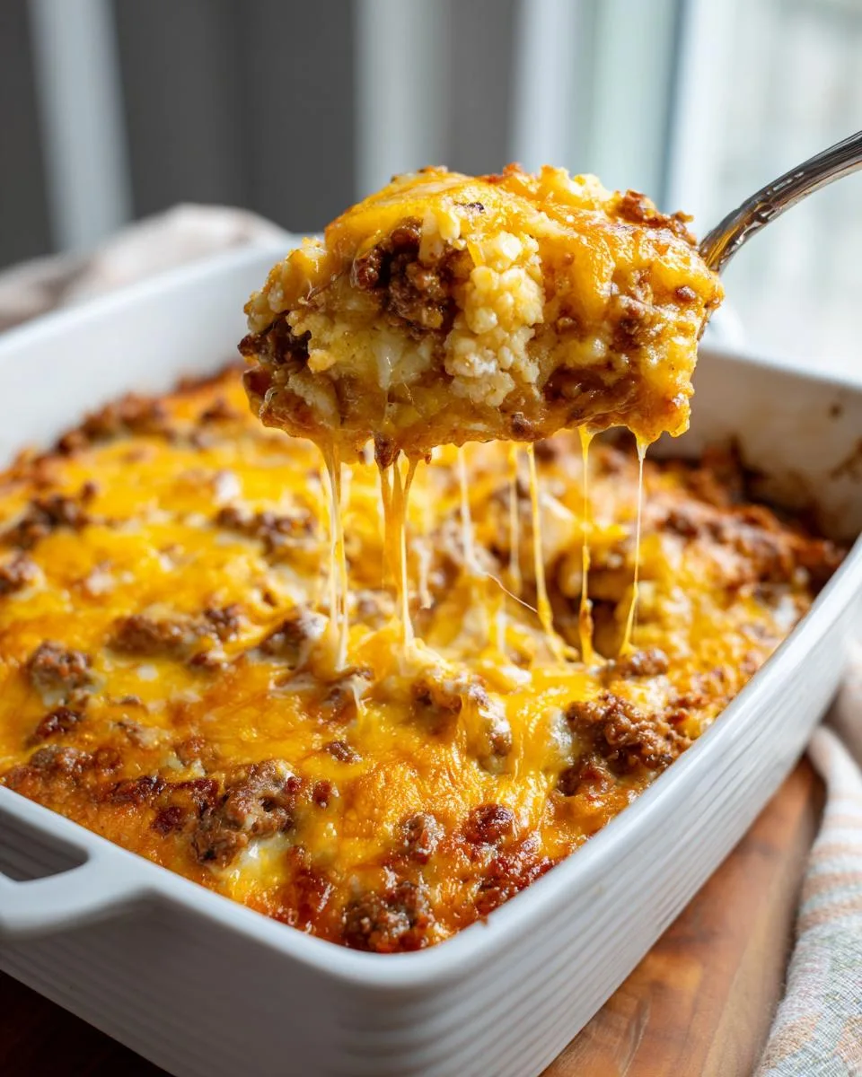 Keto Cheeseburger Cauliflower Mac - detail 3