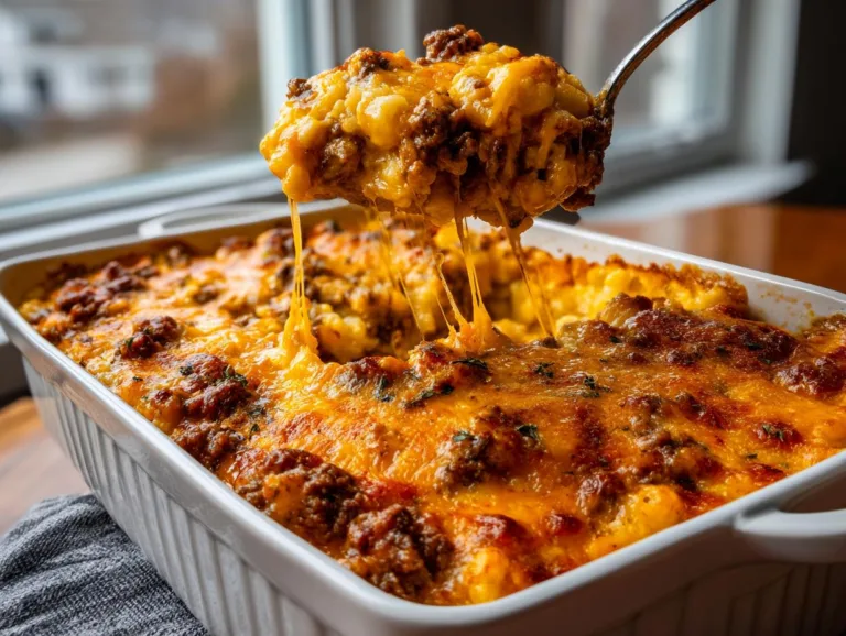 Keto Cheeseburger Cauliflower Mac