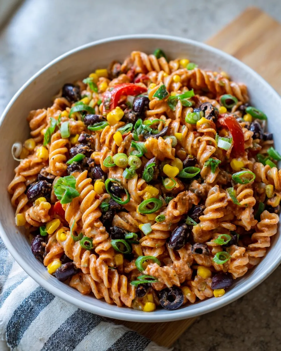 Mexican Fiesta Pasta Salad Recipe Ready in 15 Minutes