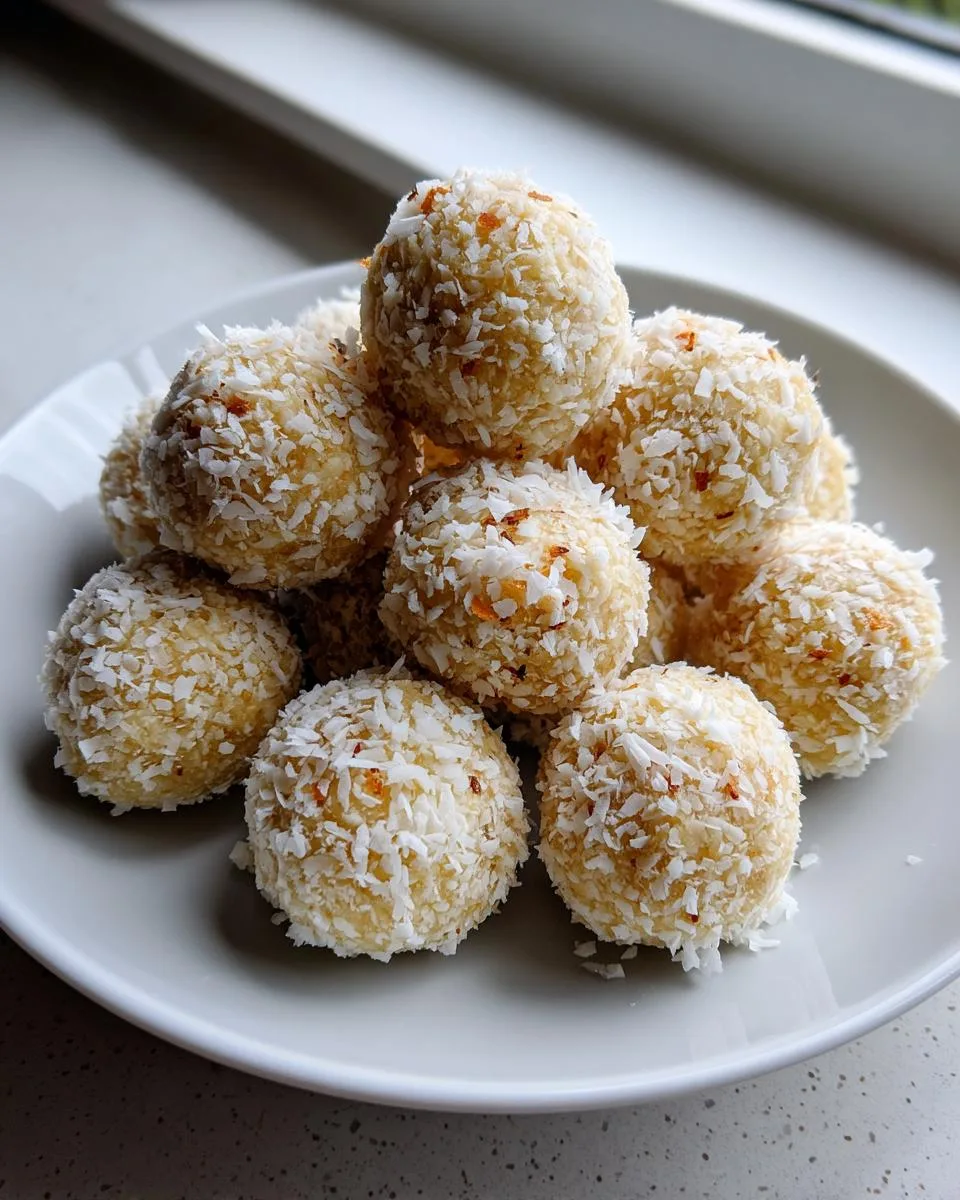 No Bake Coconut Protein Truffles - detail 1