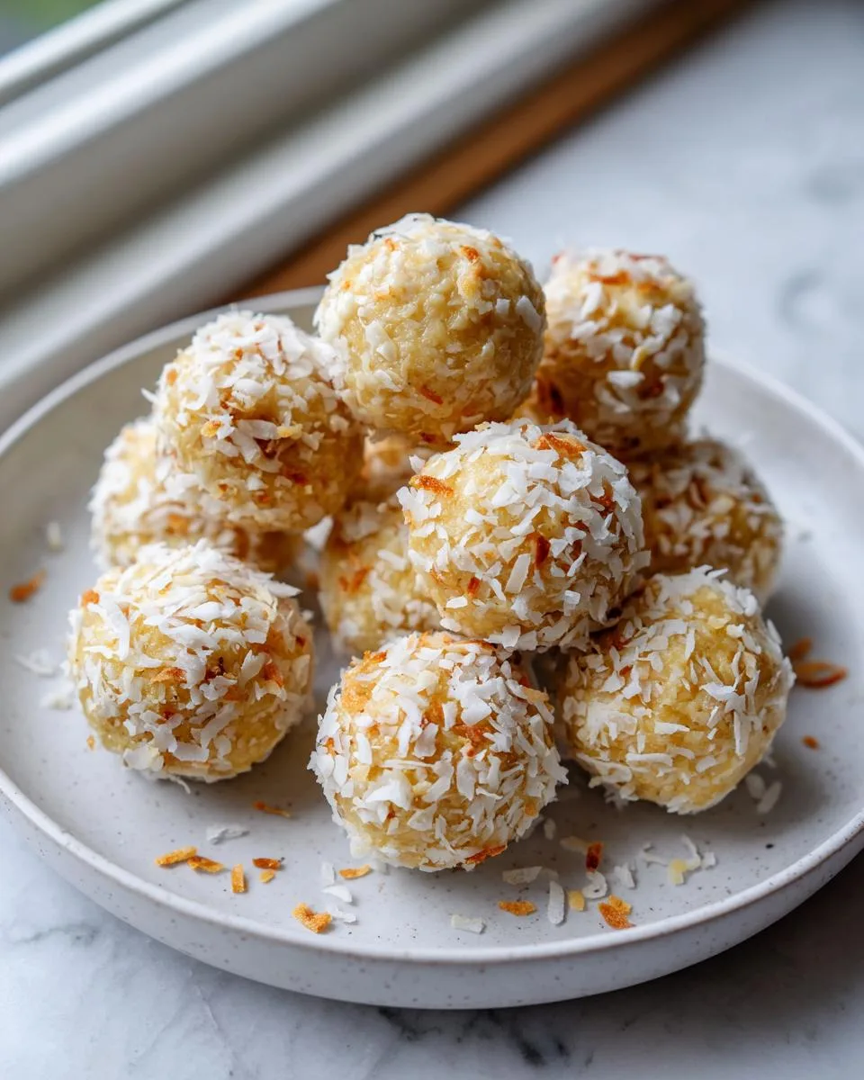 No Bake Coconut Protein Truffles - detail 2