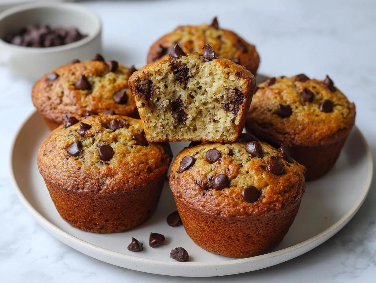 One Bowl Chocolate Chip Muffins Ready in 35 Minutes