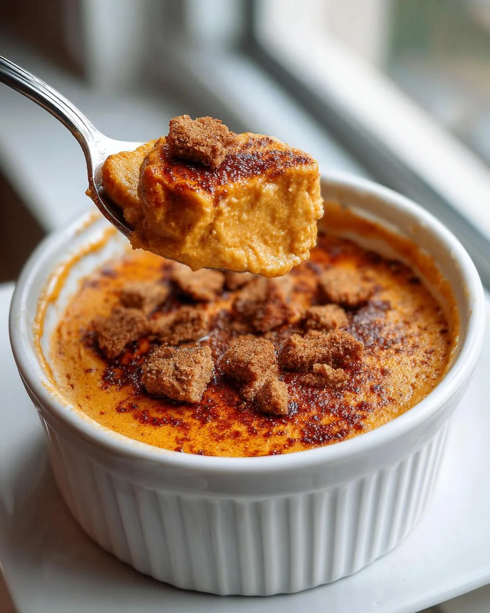 Pumpkin Cottage Cheese Pudding - detail 2