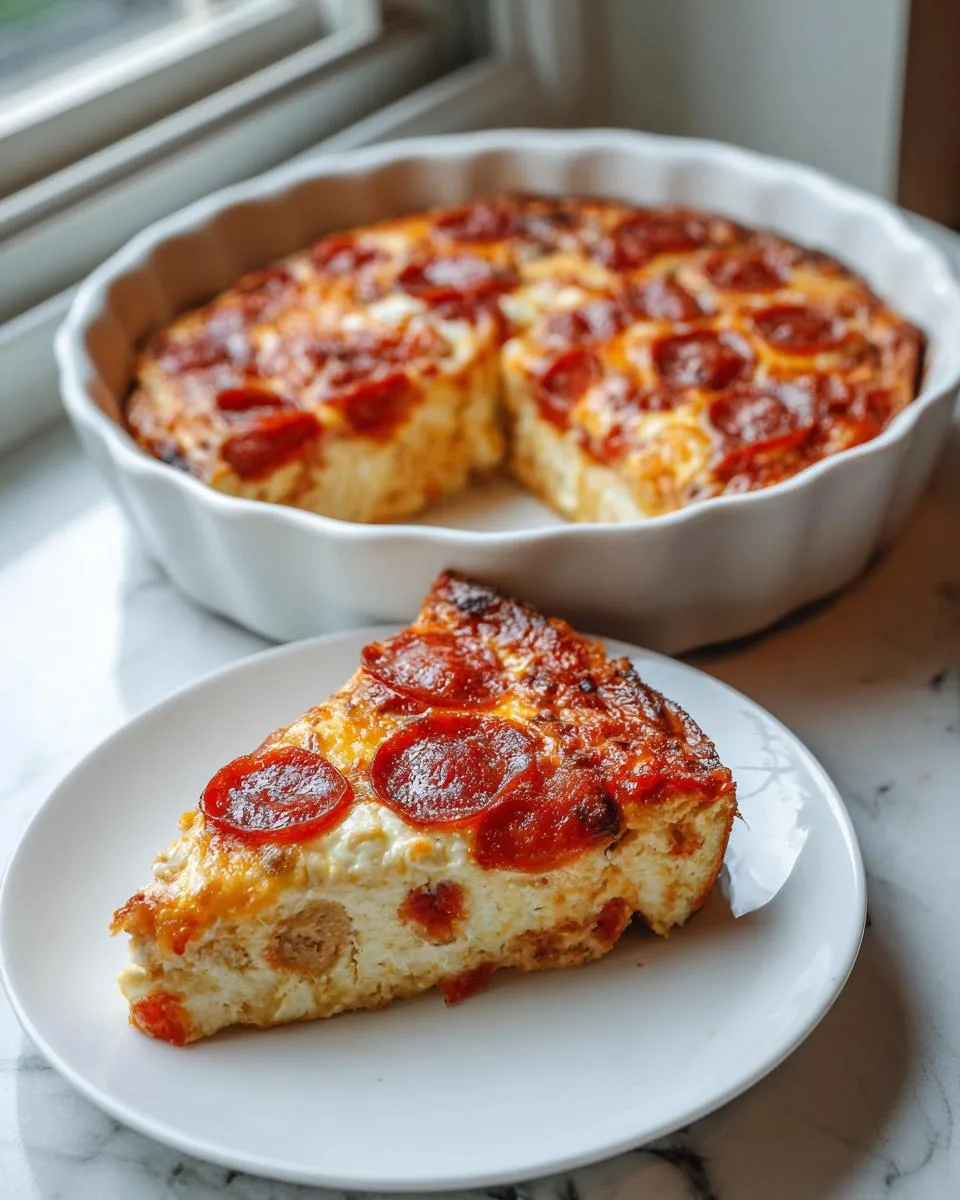 Simple Crustless Pizza Casserole - detail 1
