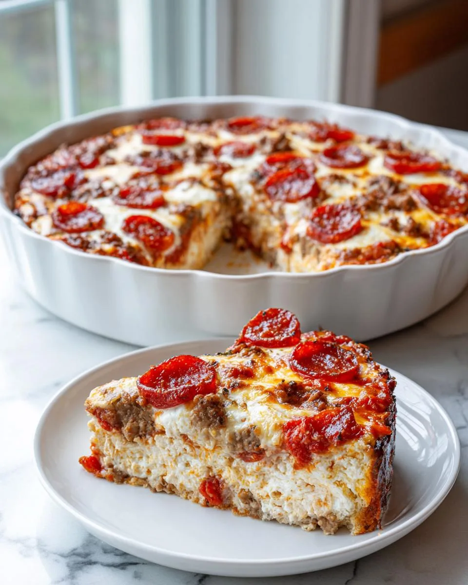 Simple Crustless Pizza Casserole - detail 2
