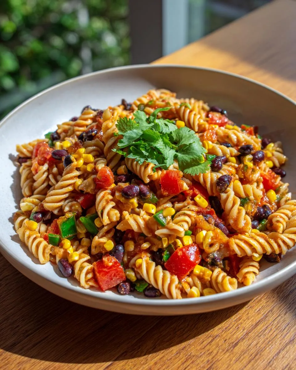 Southwestern Pasta Salad Side Dish - detail 3