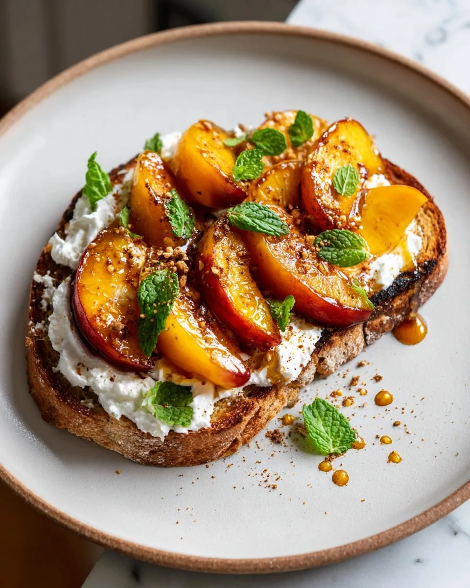 Viral Air Fryer Peach Toast - detail 1