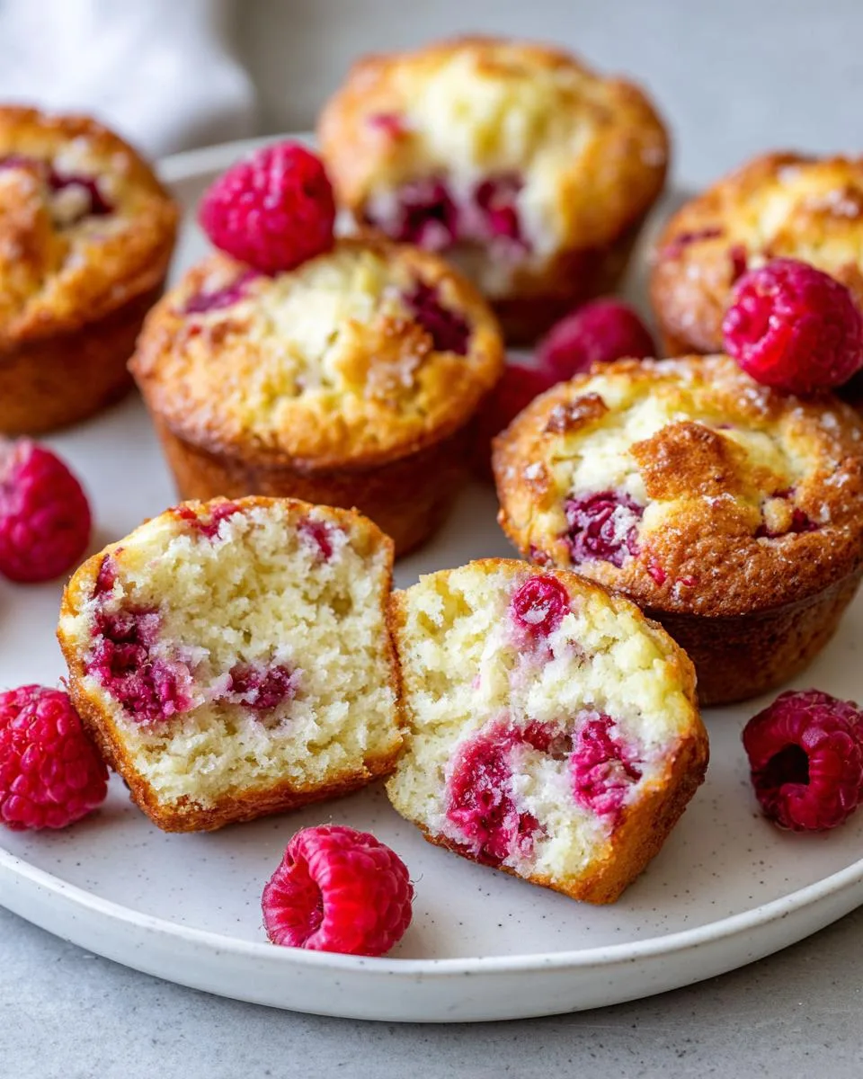 cottage cheese Lemon Raspberry Yogurt Muffins - detail 1