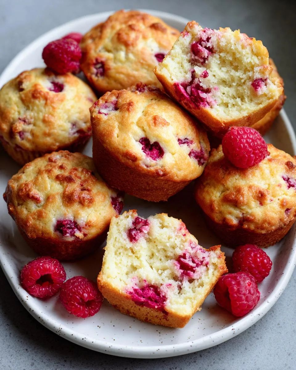 cottage cheese Lemon Raspberry Yogurt Muffins - detail 3