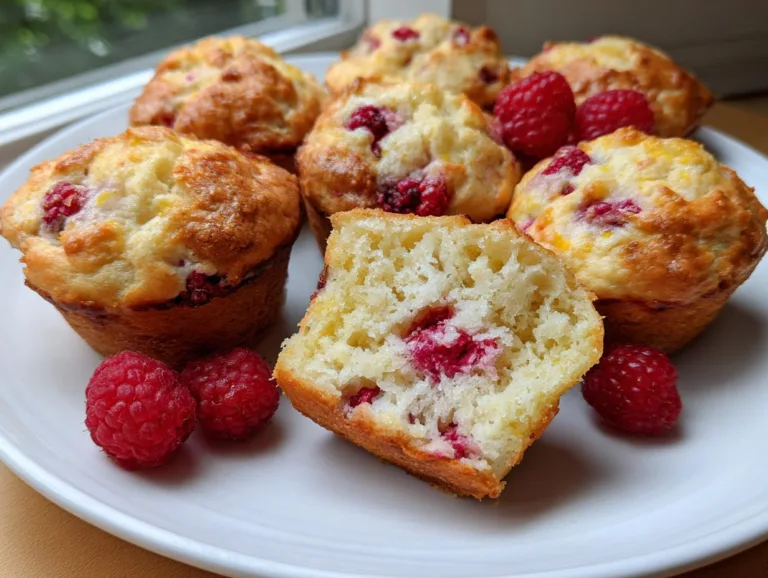 cottage cheese Lemon Raspberry Yogurt Muffins