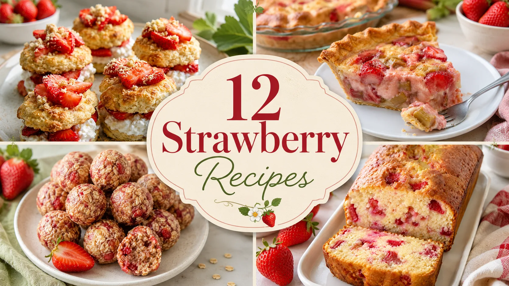 12 Strawberry Recipes for Breakfast & Dessert