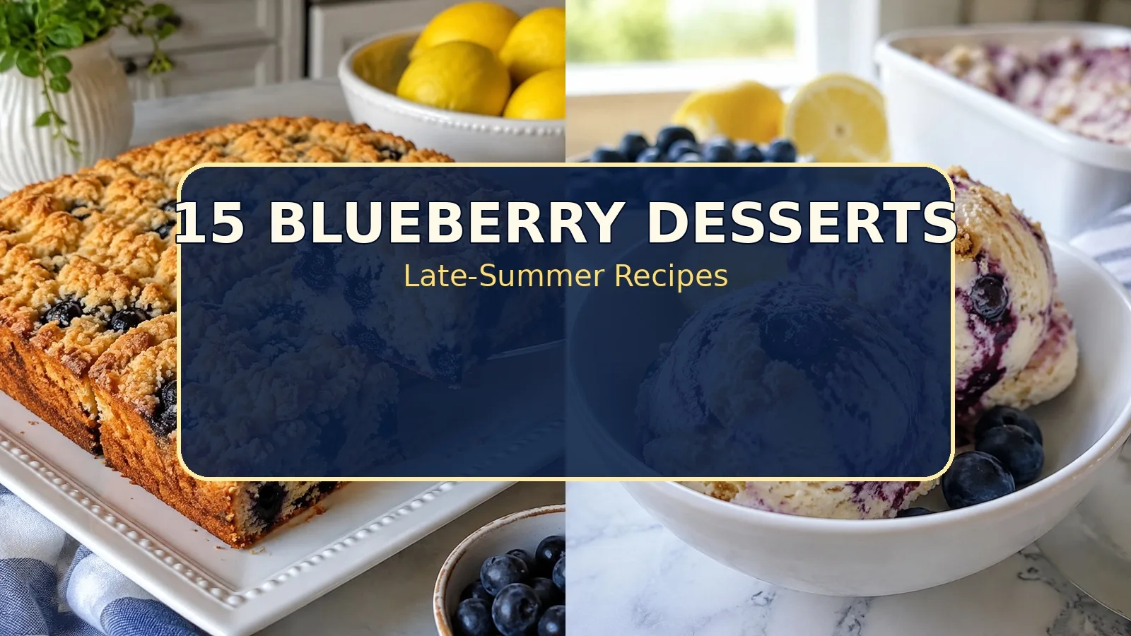 15 Blueberry Dessert Recipes for Late Summer