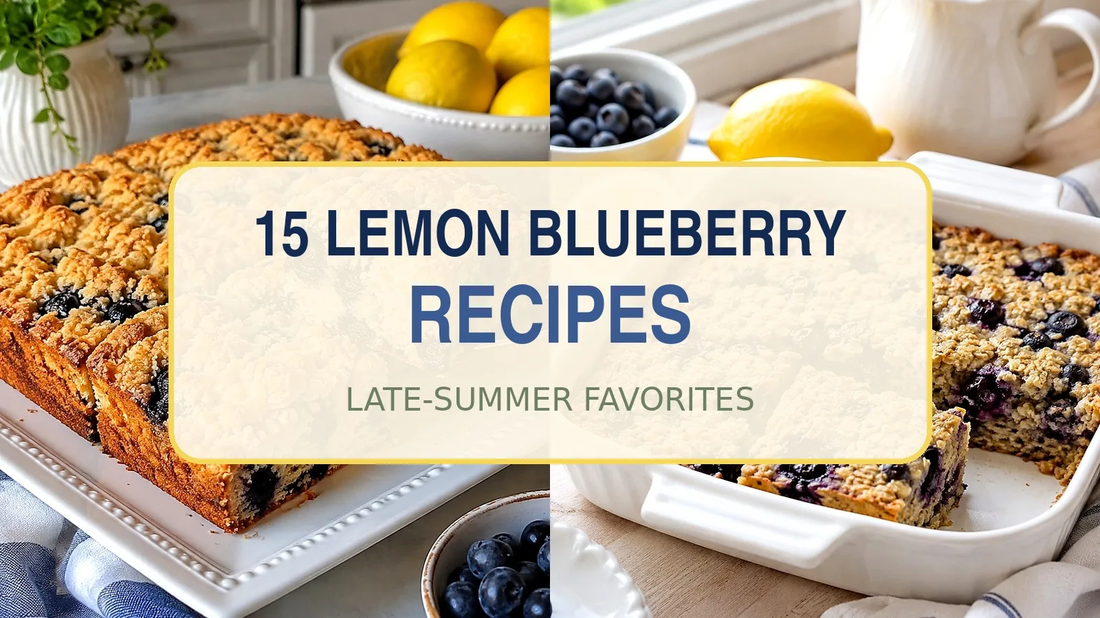15 Lemon Blueberry Recipes for Late Summer