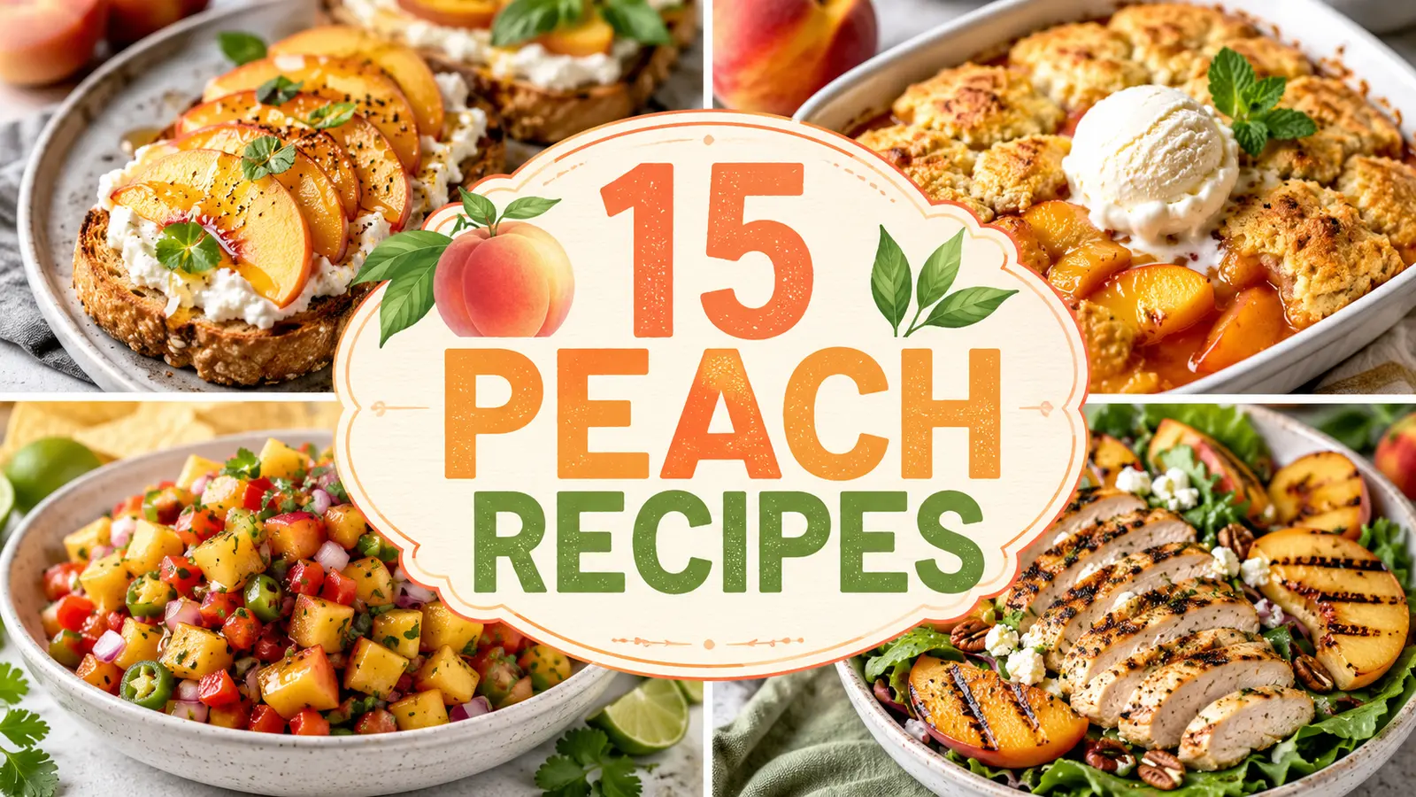15 Peach Recipes: Sweet and Savory Summer Favorites