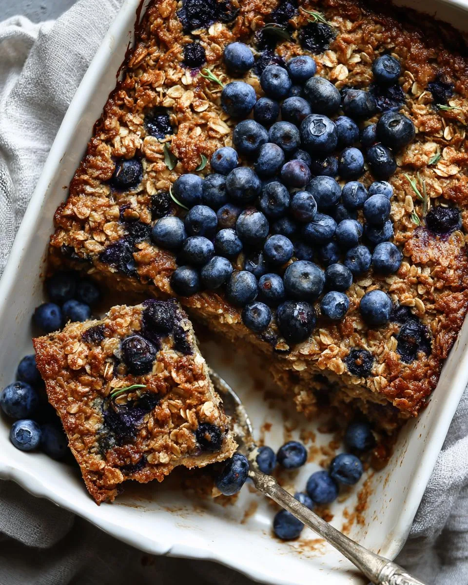 Blueberry Lemon Thyme Baked Oatmeal - detail 1