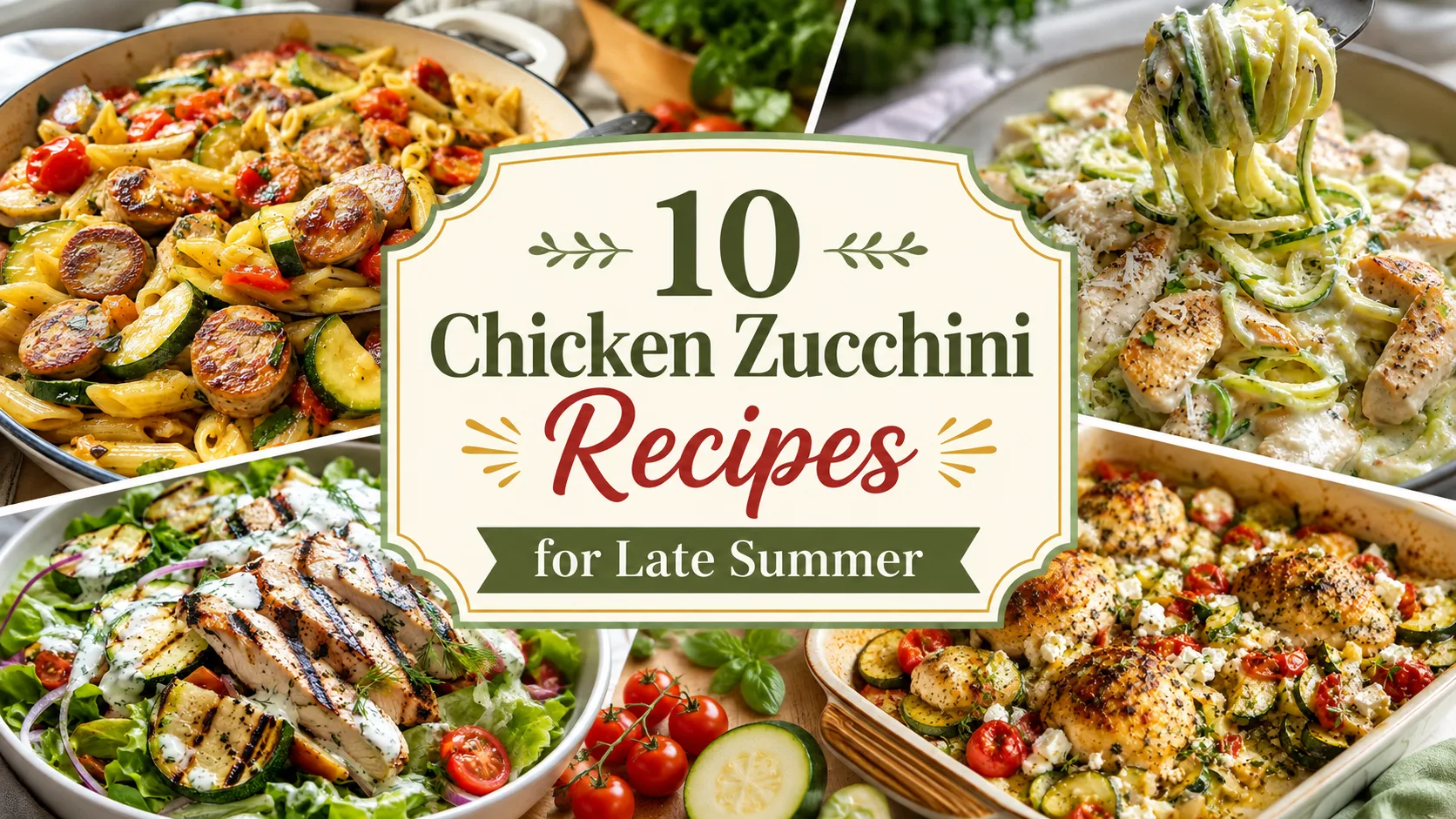 10 Chicken Zucchini Recipes for Late Summer