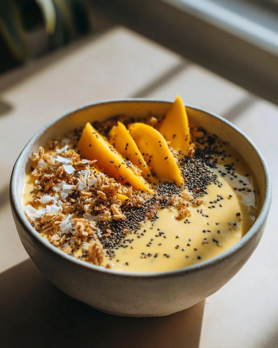 Cottage Cheese Mango Coconut Smoothie Bowl - detail 2