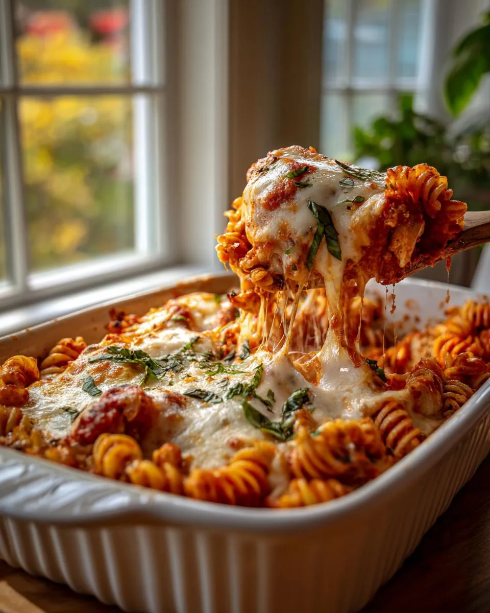 Creamy Tomato Basil Chicken Pasta Bake - detail 1