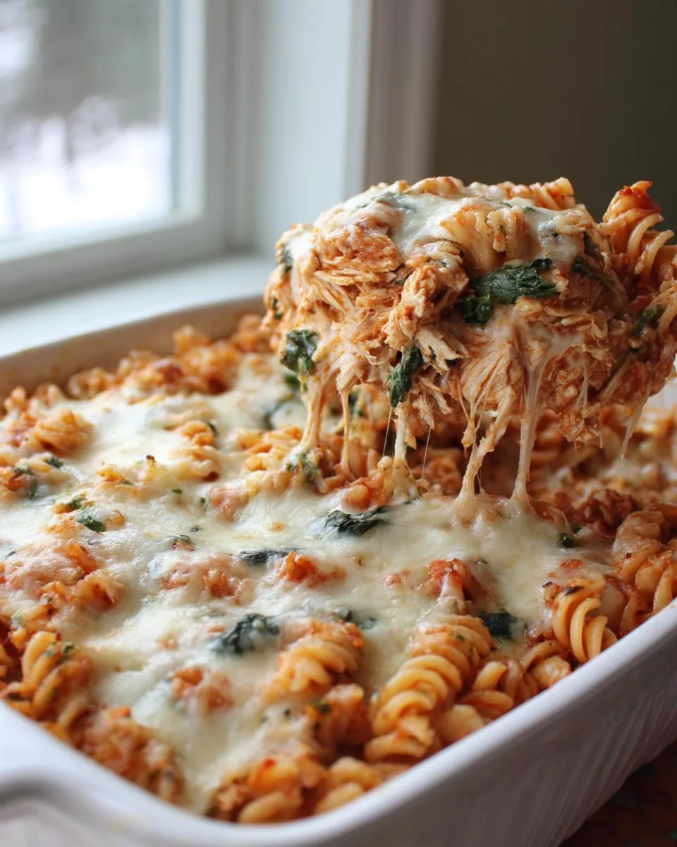 Creamy Tomato Basil Chicken Pasta Bake - detail 3