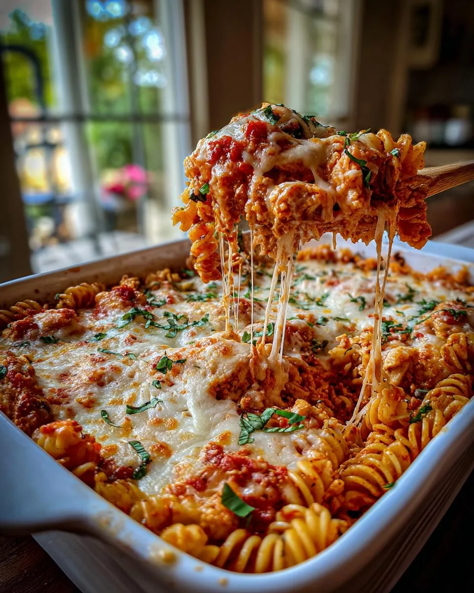 Creamy Tomato Basil Chicken Pasta Bake With 35g Protein