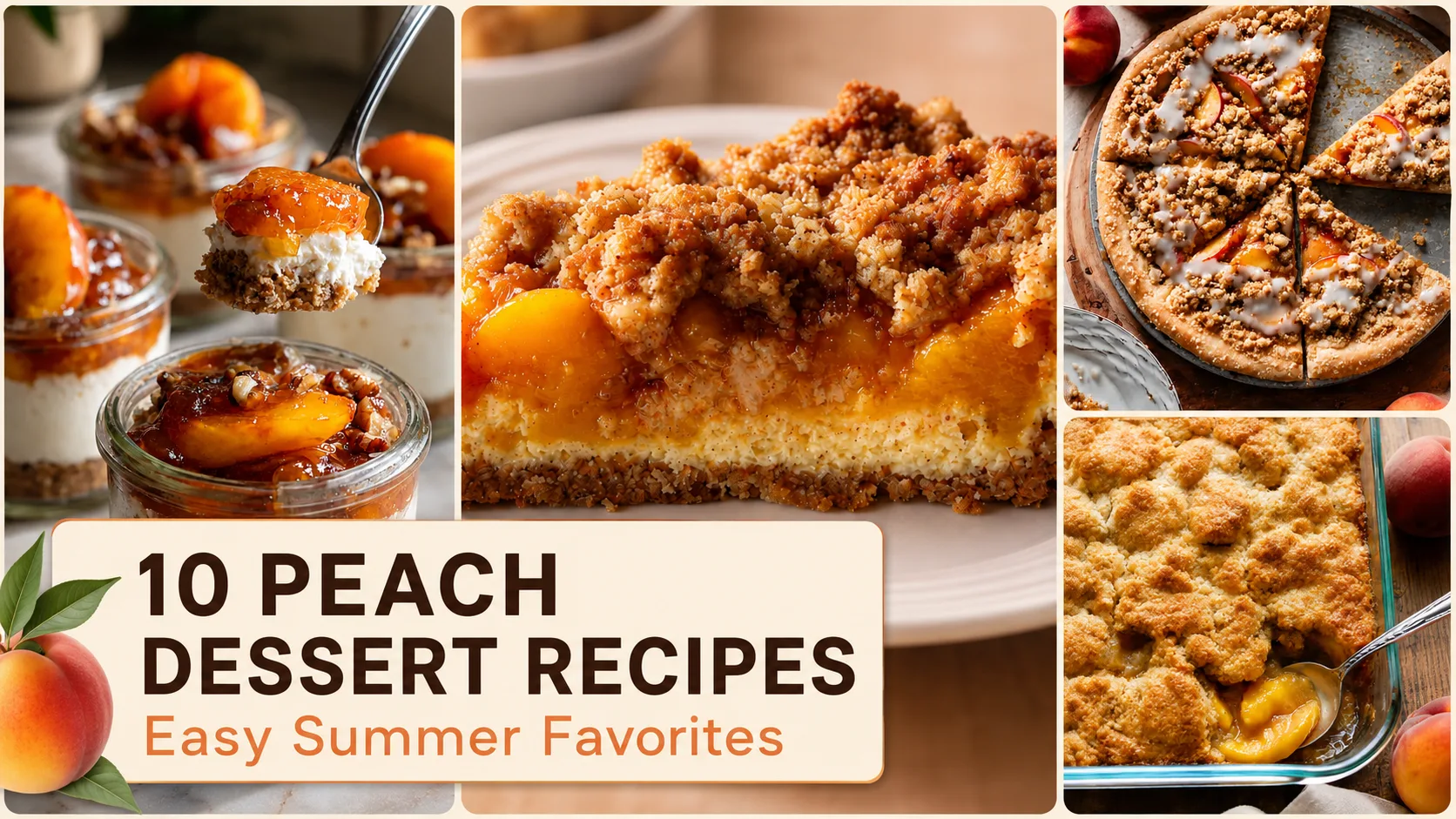 10 Peach Dessert Recipes